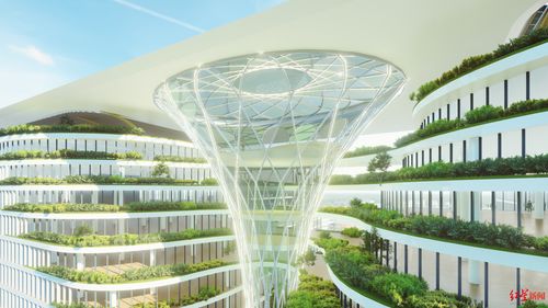 科技樹 逐漸長成 成都白鷺灣科技生態(tài)園這一地標封頂